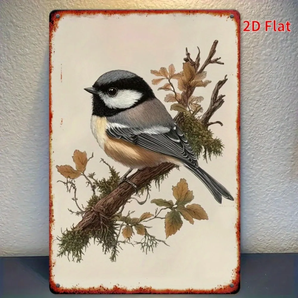 لافتة قصدير معدنية من القصدير على الطراز العتيق ذات غطاء أسود ريفي لتزيين الحائط في الهواء الطلق