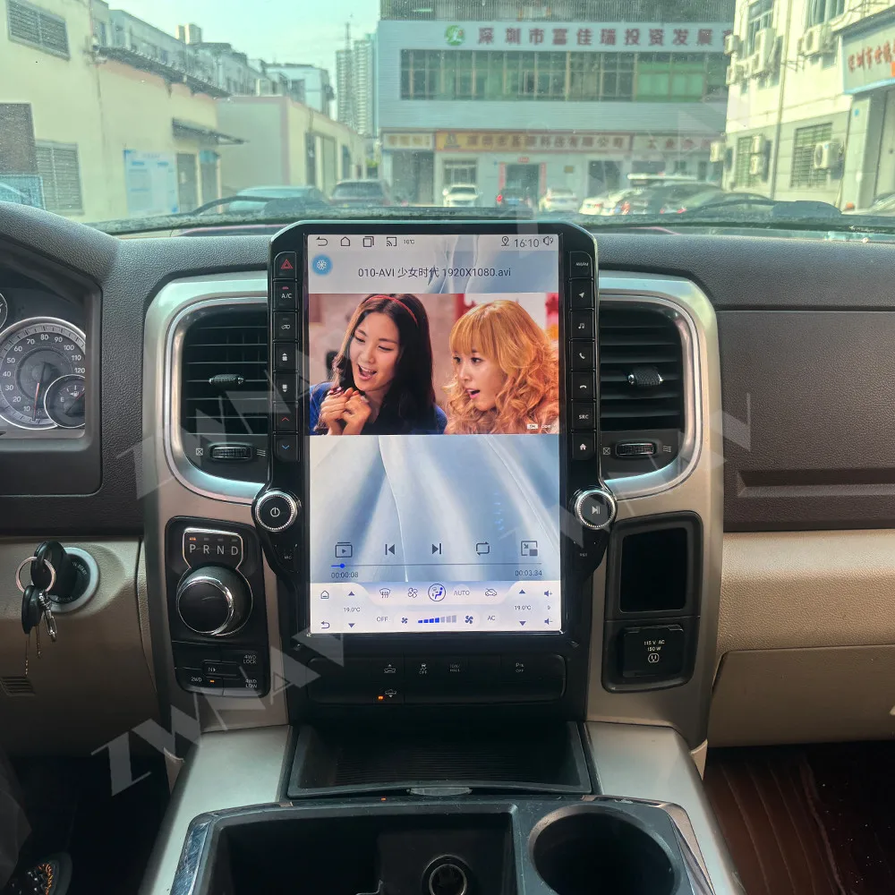 Qualcomm Android 13 Carplay 14.5 inch Touch Screen Diamond-shape For Dodge Ram 2013-2018 Car GPS Navi Autoradio Player Stereo