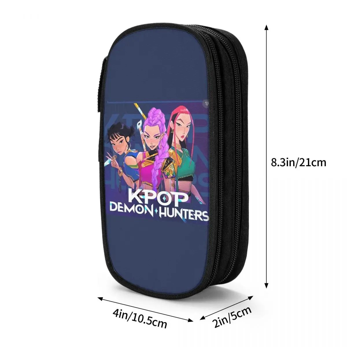 

Kawaii пенал K-pop Demon Hunters Huntrix Saja Girls коробка для ручек школьные пеналы для студентов на молнии органайзер для канцелярских принадлежностей