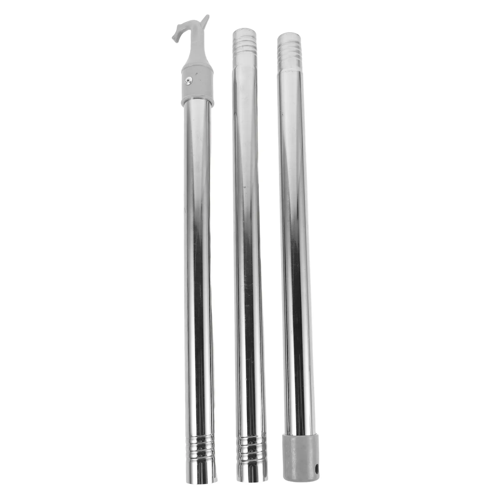 Stainless Steel Privacy Curtain Pull Handle Awning Window Opener Adjustable Blinds Opening Rod for Bedroom Kitchen Living Room