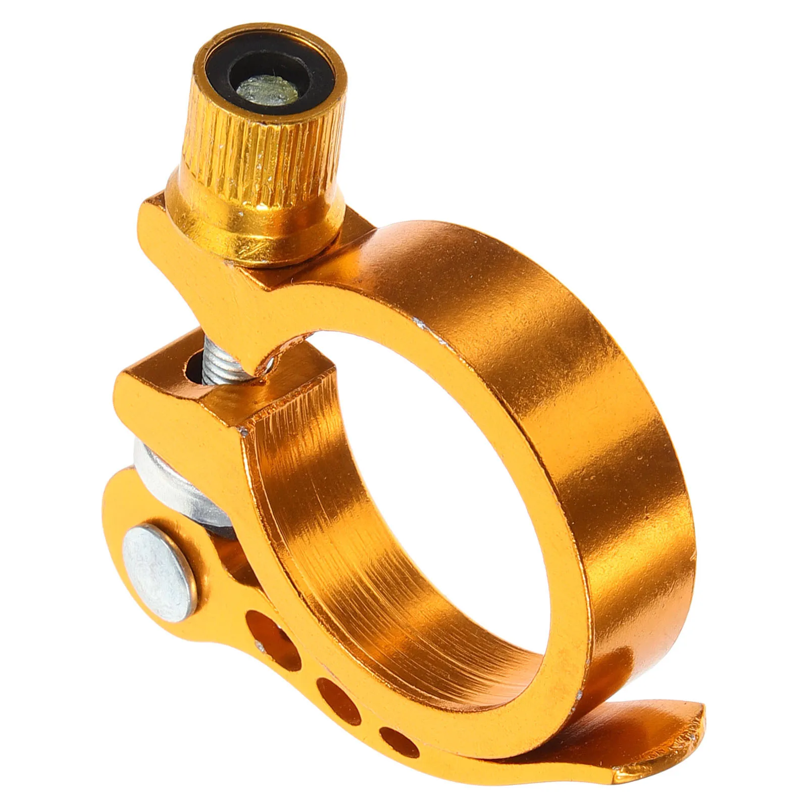 

Quick Release Seat Post Clamp Aluminum Alloy Bike Seatpost Fixator for Folding Road Bicycle Easy Install No Tools Required