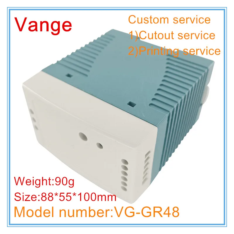 Vange 35 مللي متر PLC الضميمة 88*55*100 مللي متر PC صندوق توزيع إلكترونيات بلاستيكي لتقوم بها بنفسك