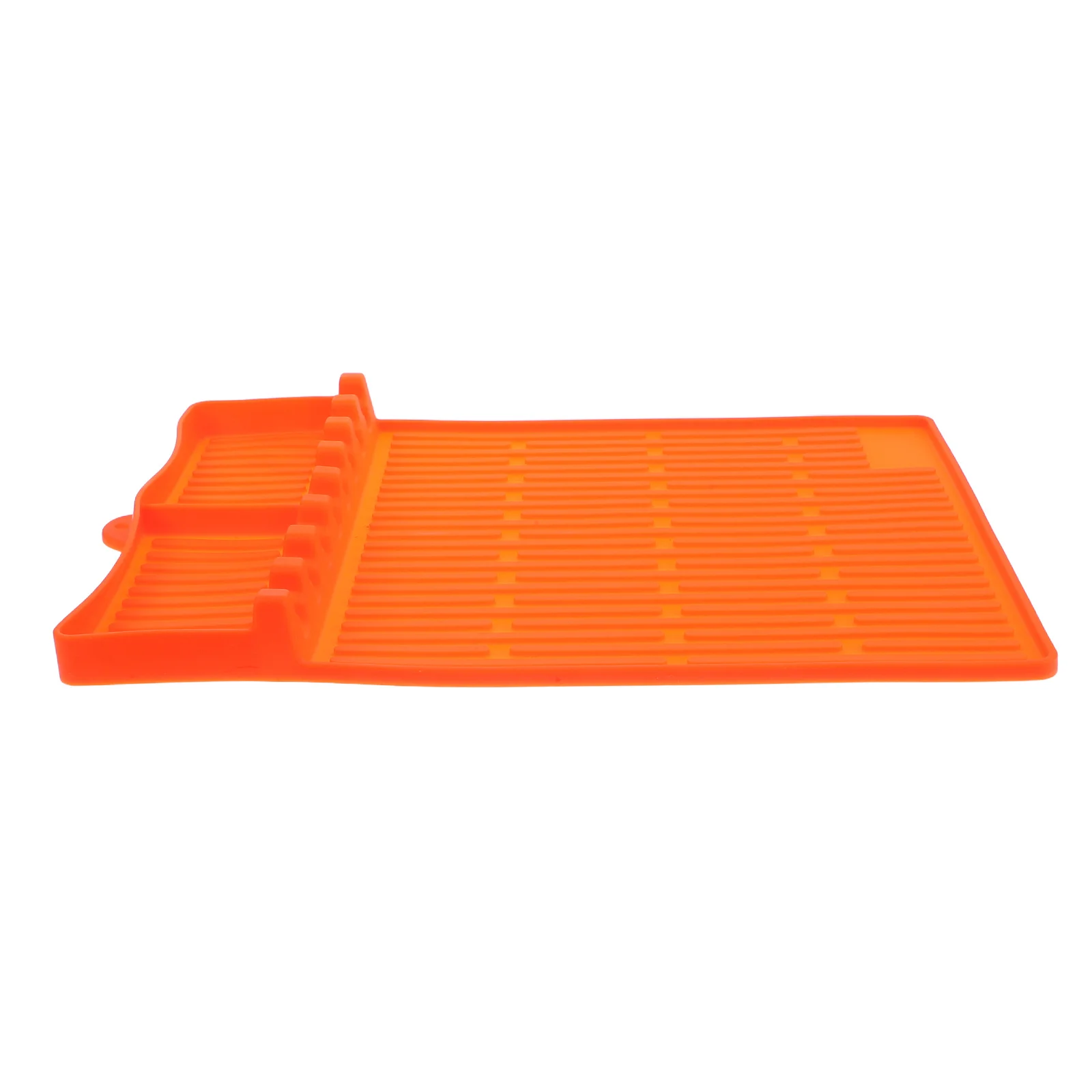 

Reusable Orange Silicone Griddle Mat Bbq Grill Side Shelf Pad Nonslip Oil Proof Protective Mat for Outdoor Kitchen Cooking