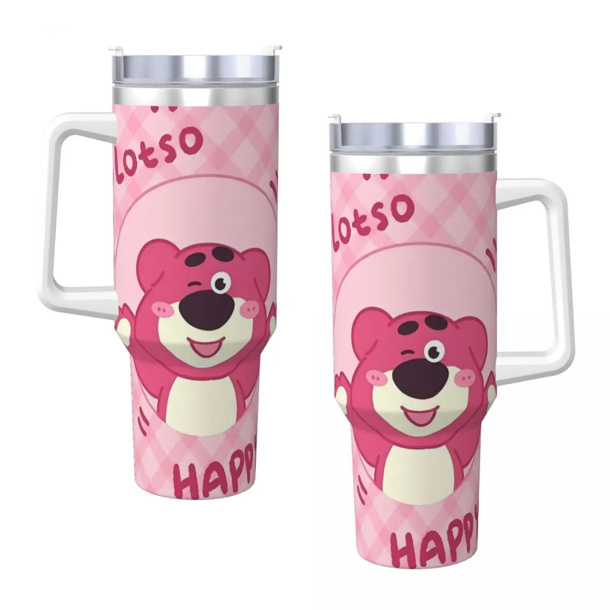 MINISO Toy Story Lotso Bear Stainless Steel Tumbler Travelist Car Mugs Large Capacity Coffee Mug Insulated Drinks Water Bottle