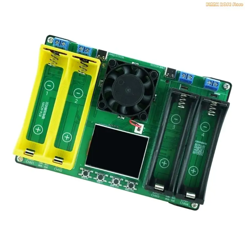 

K1AE Battery Capacity Internal Resistance Tester 21700 18650 Battery Power Detector Test Module Digital Display Replacement