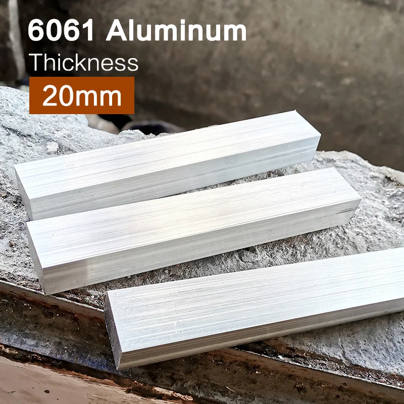 

6061 Aluminum Alloy Flat Bar Thickness 20mm Width 30mm Length 100mm 150mm 200mm 300mm 400mm 500mm