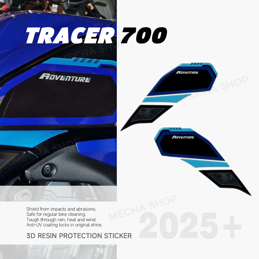For Tenere 700 2025 T700 2026 Motorcycle Accessories 3D Resin Stickers Tank Pad Protection Kit