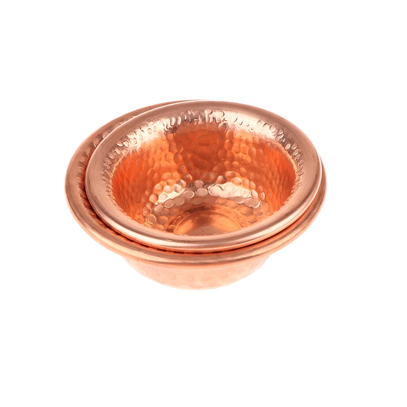 Nepalese Pure Copper Water Supply Bowl Handmade Small Auspicious Hammer Pattern Holy Water Bowl For Buddha Buddhist Supplies