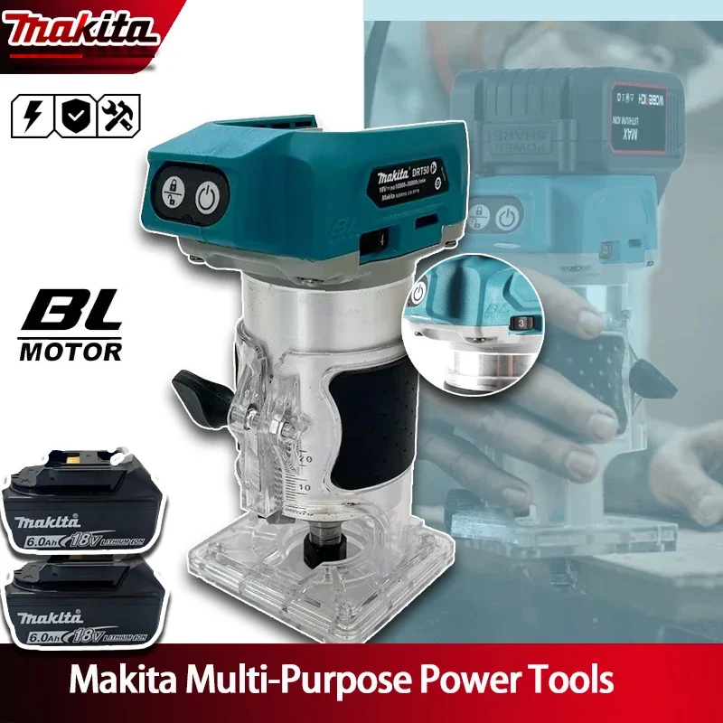 

Аккумуляторный триммер Makita DRT50, бесщеточный фрезерный станок для обработки дерева, гравировальный инструмент