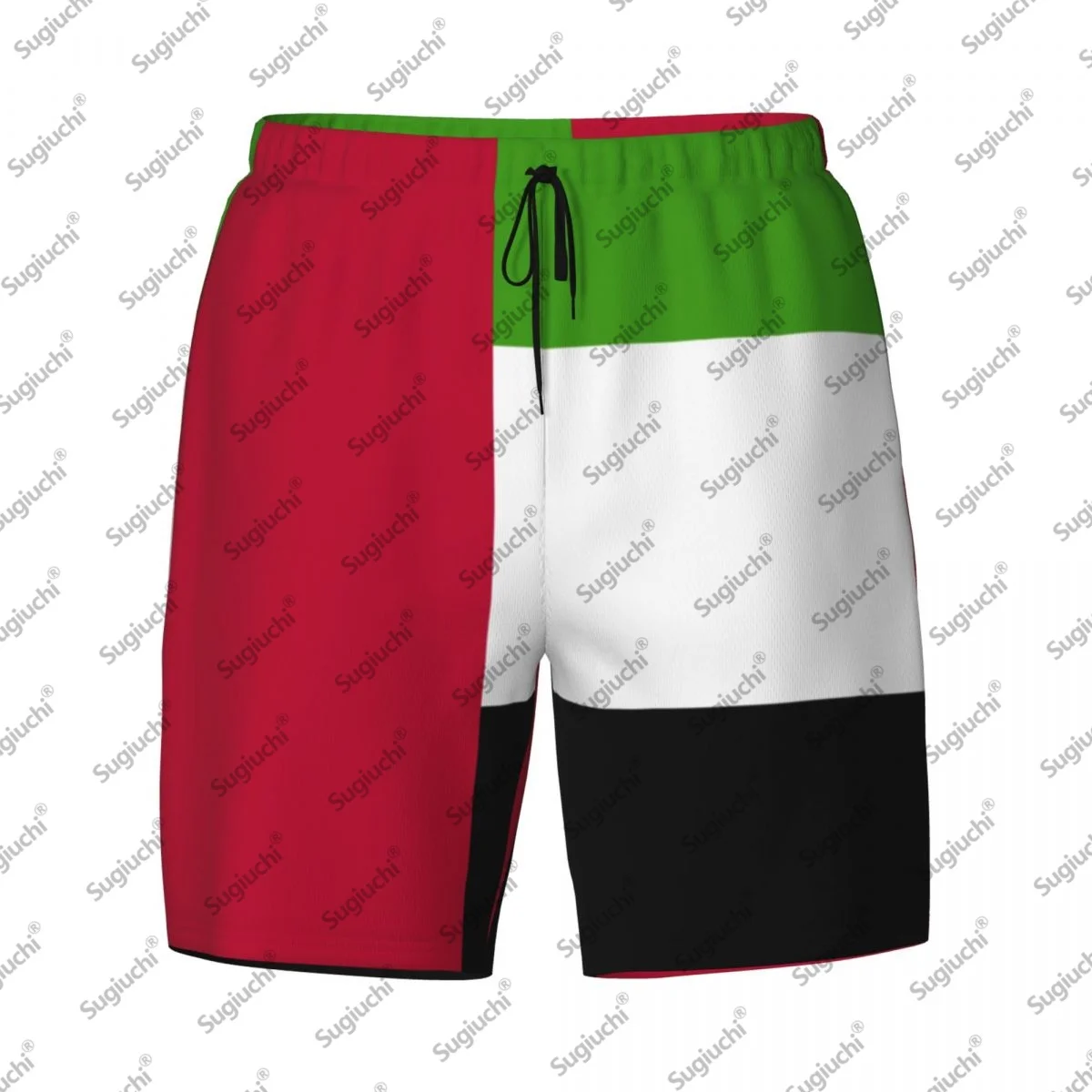 

Мужские плавки с 3D принтом флага Объединенных Арабских Эмиратов 2025 года, гавайские купальные пляжные шорты 2 в 1, быстросохнущие летние шорты для плавания