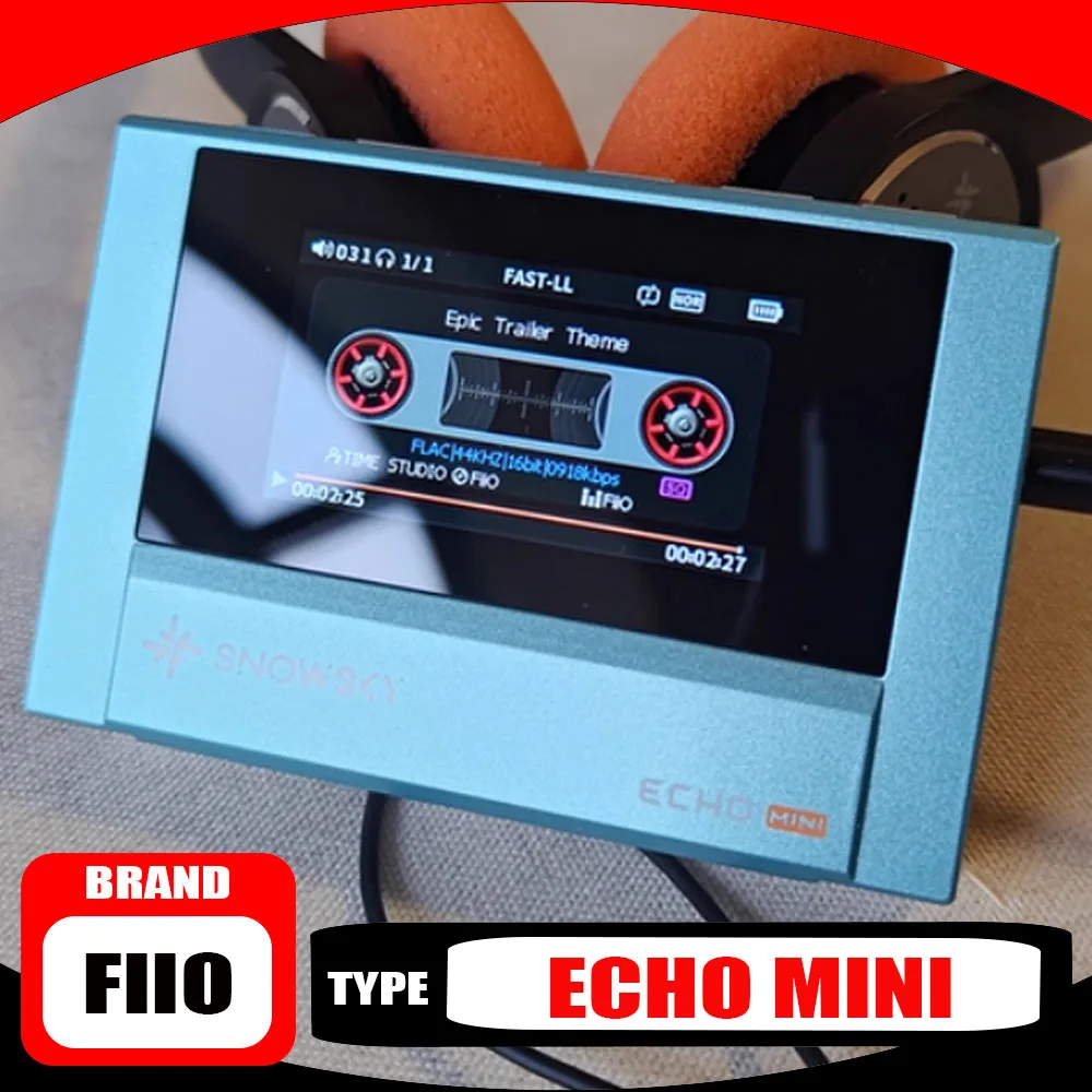 FiiO صدى مشغل موسيقى صغير ضياع المحمولة USB كارت الصوت كلمات عرض HD بلوتوث 5.3 وكمان حياة طويلة ريترو MP3 الموضة