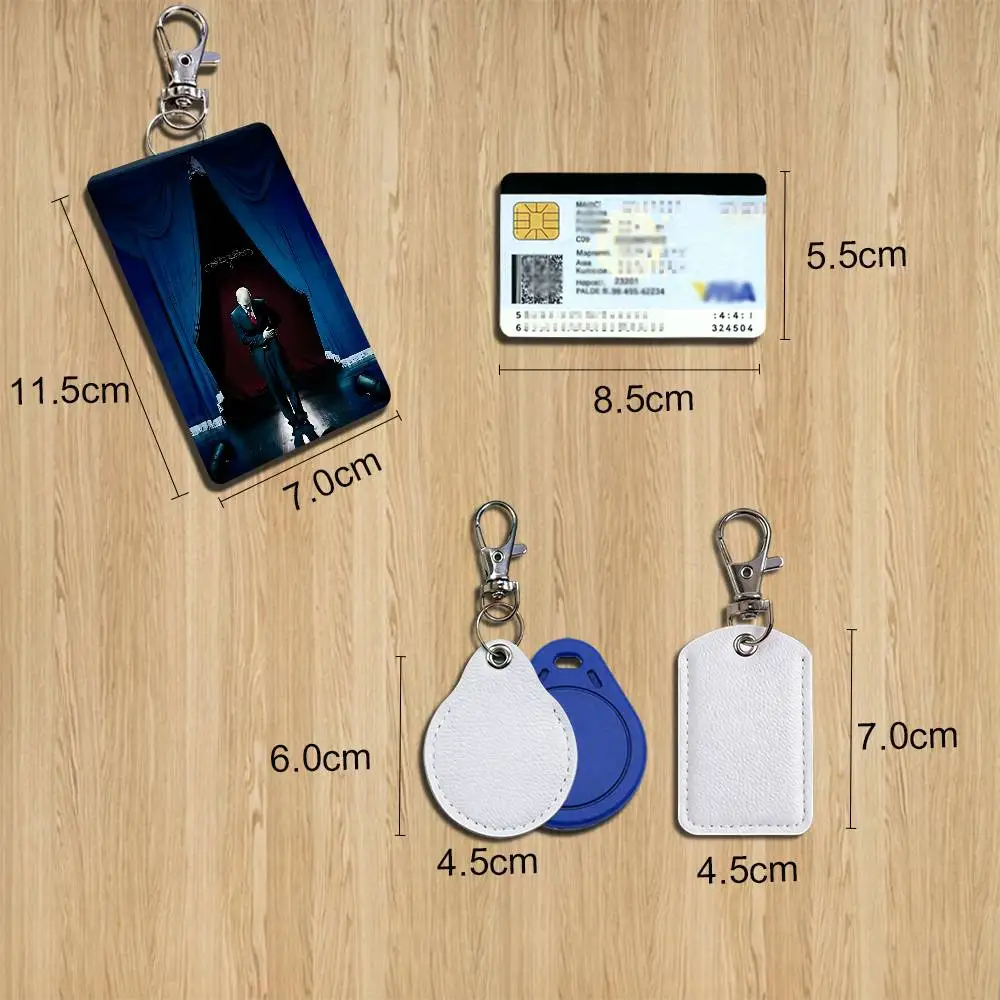 Curtain Call Eminem Slim Shady  Keychain Holder Suitable For Subway Bank Card Bus Card Case Badge Holder Wallet Card