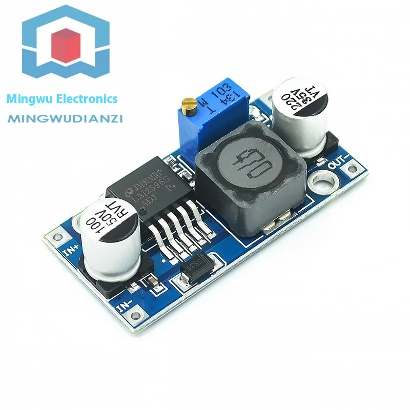 Módulo reductor ajustable DC-DC 3A LM2596 voltaje regulado 24V a 12V 5V 3V embalaje de bolsa electrostática