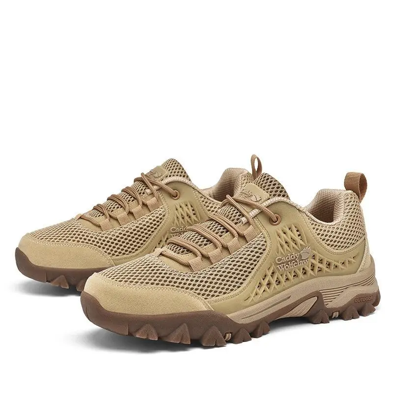 Breathable Outdoor Climbing Shoes Mesh Upper Large Size 48 51 Travel Shoes Sporty Hiking Footwear Comfortable Walking Gear