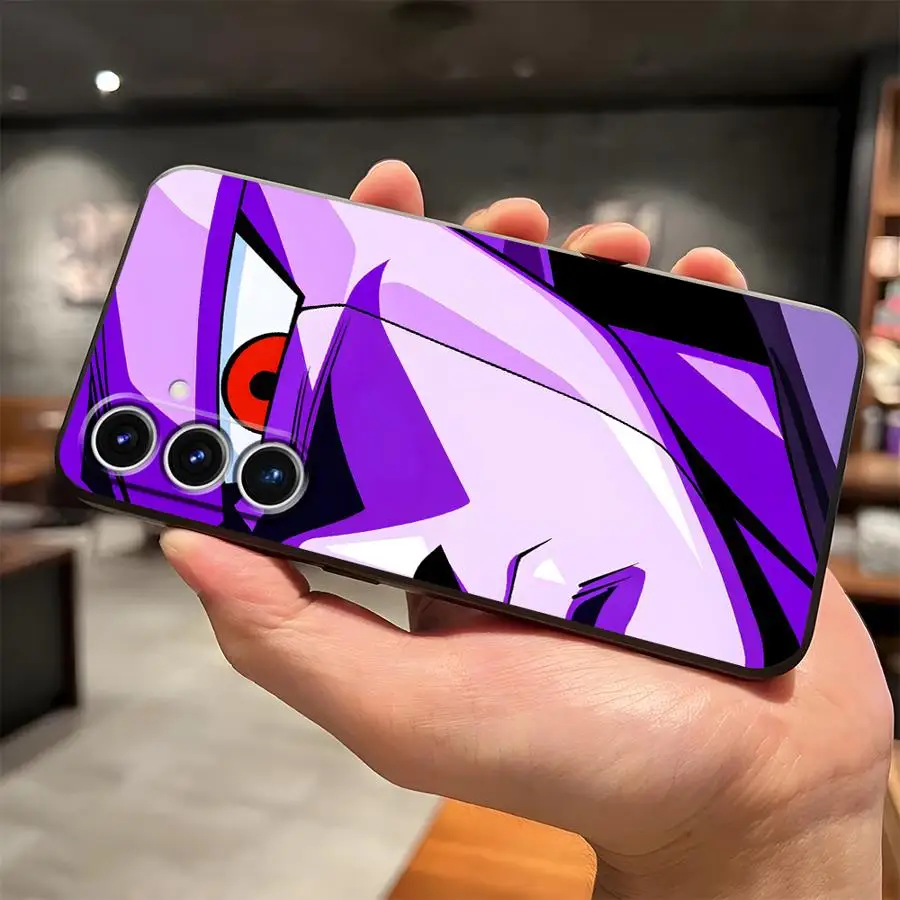 Чехол для Samsung Galaxy S20 S24 Plus S23 Ultra S21 FE S25 Edge Black Мягкий чехол для телефона Dragon Ball Saiyan Goku Combat Power