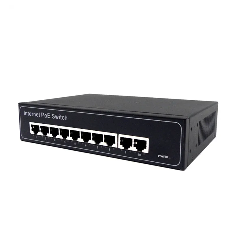 Gigabit Unmanaged Fast Ethernet Poe Switch 8 Port 10/100/1000m Cctv Network Switch