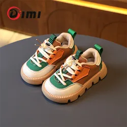 Dimi 2023 Herfst Nieuwe Kinderen Schoenen Pu Leer Kids Sneakers Baby Peuter Schoenen Comfortabele Zachte Jongens Meisjes Casual Schoenen