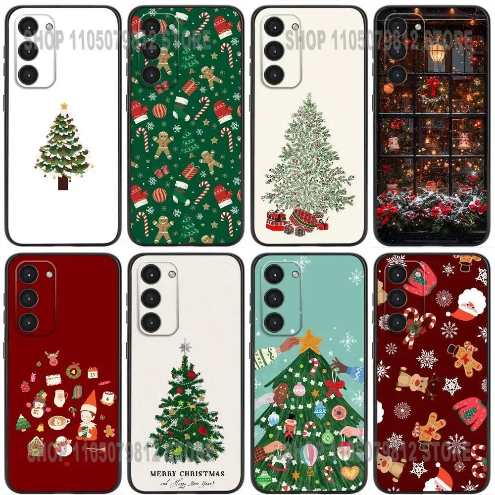 

Festive Christmas Tree Graphic Phone Case For Samsung Galaxy A20,21s,22,31,32,52,53,72,73,80,91 Soft Silicone Black Cover