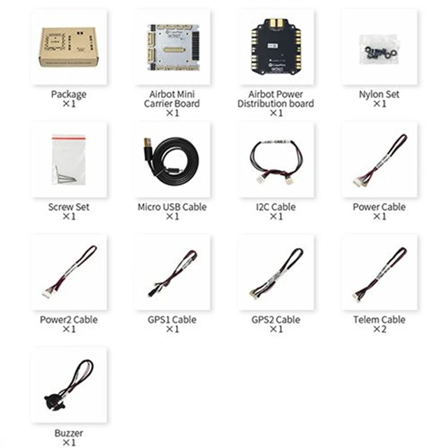 Hot Sales HEX Airbot Mini Carrier Board Set for RC   Pixhawk Open Source Flight Control Autopilot Installation DIY