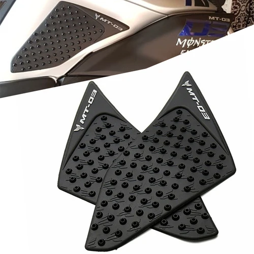Imagen 1 del producto Waase para MT-03 MT03 2015 2016 2017 2018 2019 Protector de almohadilla de depósito pegatina calcomanía Gas rodilla agarre almohadilla de tracción lateral