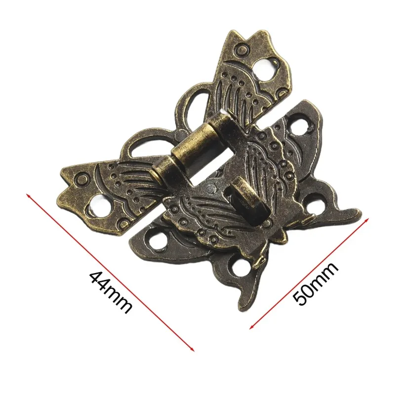 Antique Hasp Latch Jewelry Box Padlock Hasps Latch Clasp Lock Wooden Box Lock Buckle Decorative Hardware Luggage Accessories