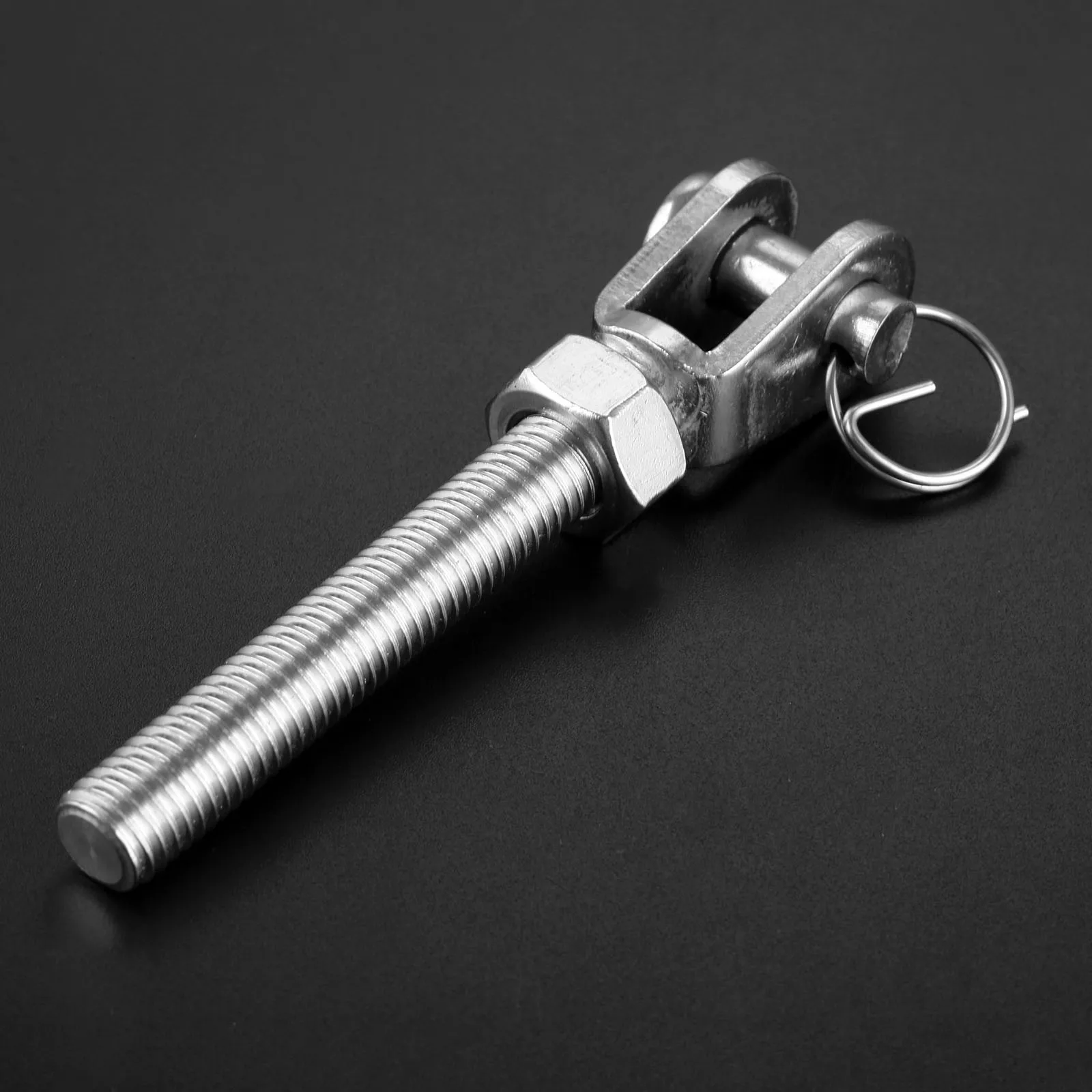 Marine Stainless Steel Jaw Open Bolt Nut Turnbuckle Rigging Screw Rowing Boats Rope Cable Length Tension Adjust M5 M6 M8 M10 M12