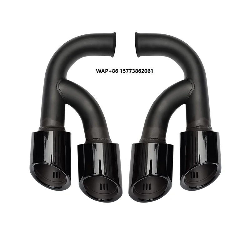 

New Four Outlet Tailpipe Exhaust Modification Tail Throat Exhaust Pipe for Por Cayenne 2011-2014 958