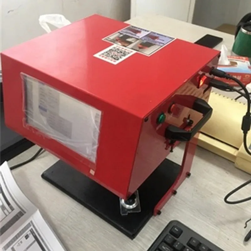 Pneumatic Dot Peen Marking Machine, Metal Marking Engrave Machine, 200*130mm Air Dot Peen Marking Machine for VIN Code Chassi
