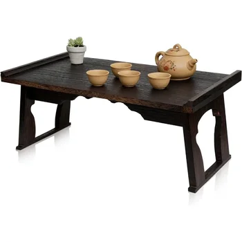 Image Table - Premium  and Folding Tatami Table - Low coffee table sitting on the floor - Smooth Finish,