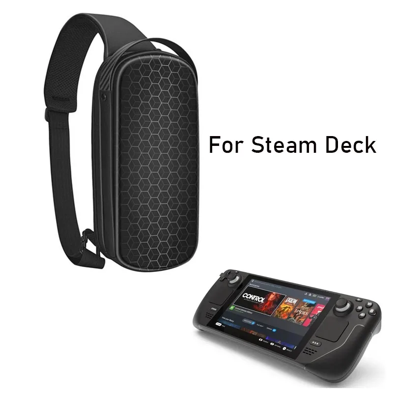 

Applicable Steamdeck Storage Bag Game Console Full Set Storage Box Hard Shell EVA Portable Breast Bag Crossbody Shoulder Bag