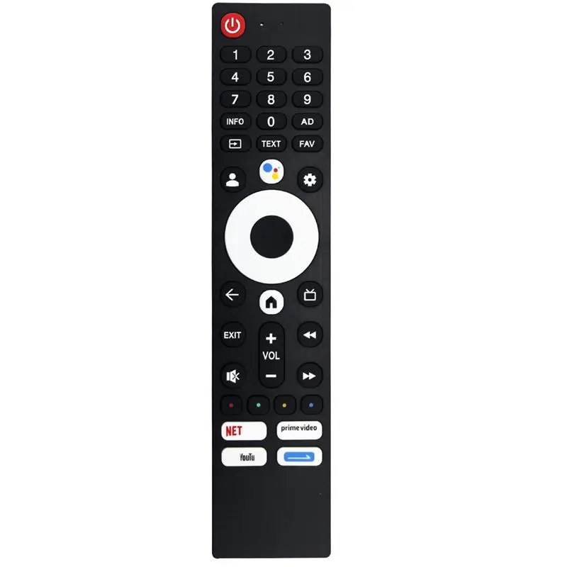 ABKN Replace Voice Remote Control 55G22 for Skyworth 55G22 Smart TV Remote Control, ABS, Black, 2xAAA Battery