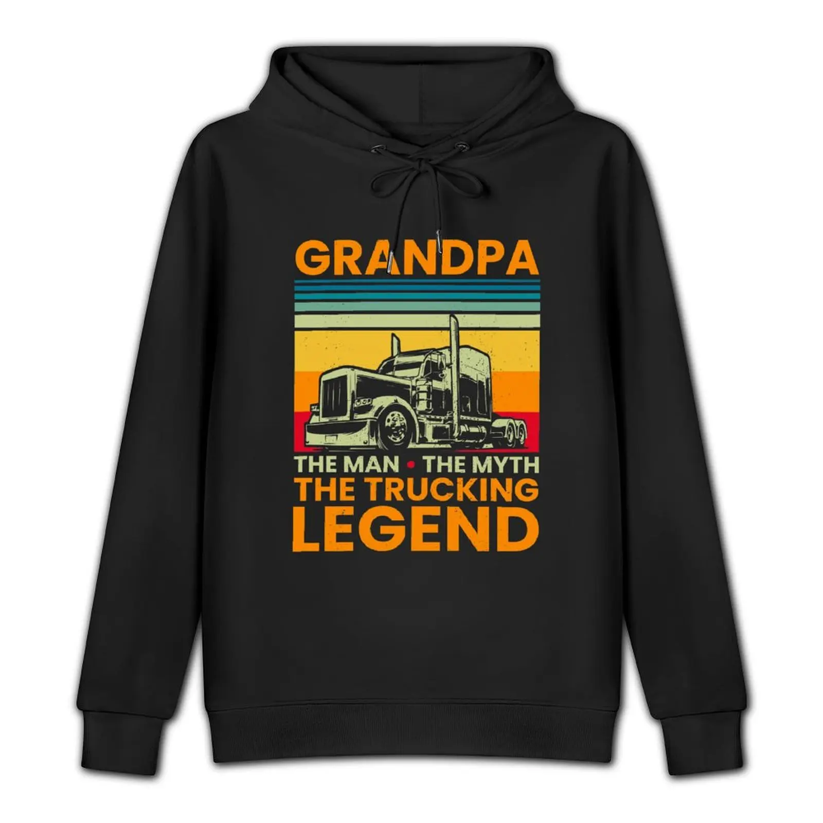 Big Rig Trucker Grandpa The Man The Myth The Trucking Legend Pullover Hoodie men clothes graphic hoodies