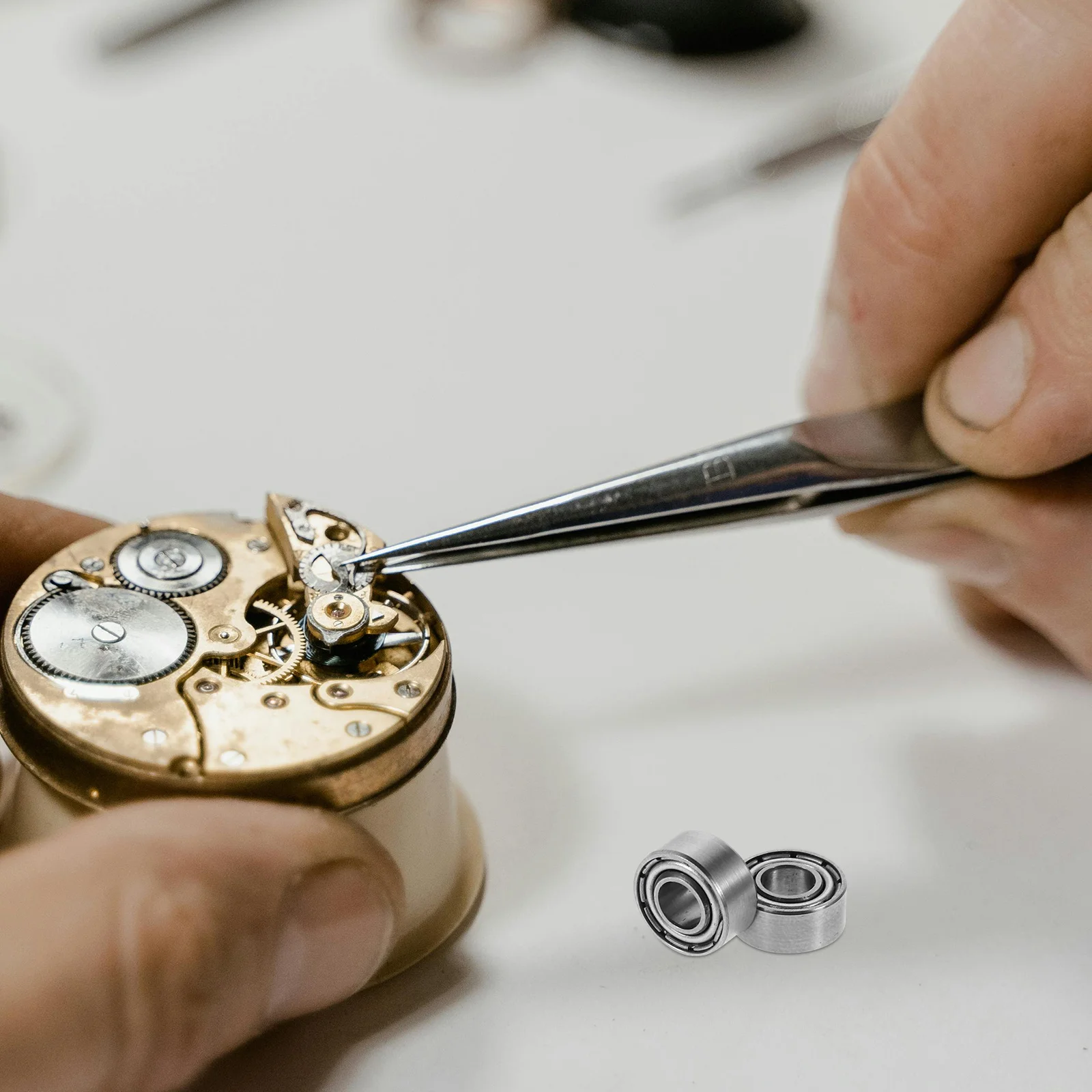 

2pcs Deep Groove Ball Bearings For Watch Winder Silent Low Friction High Load Capacity Miniature Bearing Replacement Parts