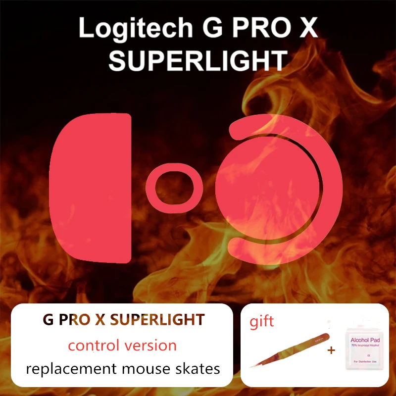 1 Set Ultraglide Smooth Mouse Skates For Logitech G Pro Wireless G Pro X Superlight ICE Speed Control Mice Glides Feet