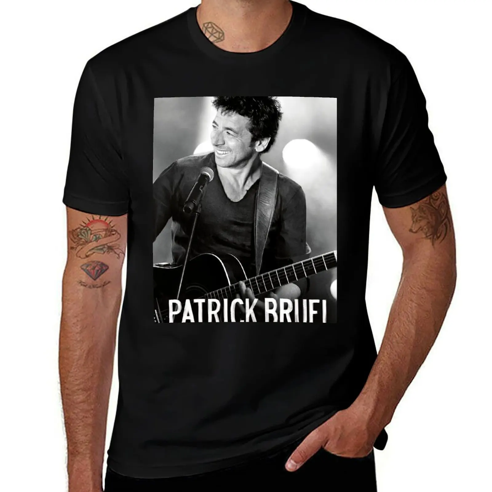 

Футболка patrick Bruel Tour 2022, дизайнерские футболки для мужчин, облегающие футболки для мужчин, хлопковая футболка