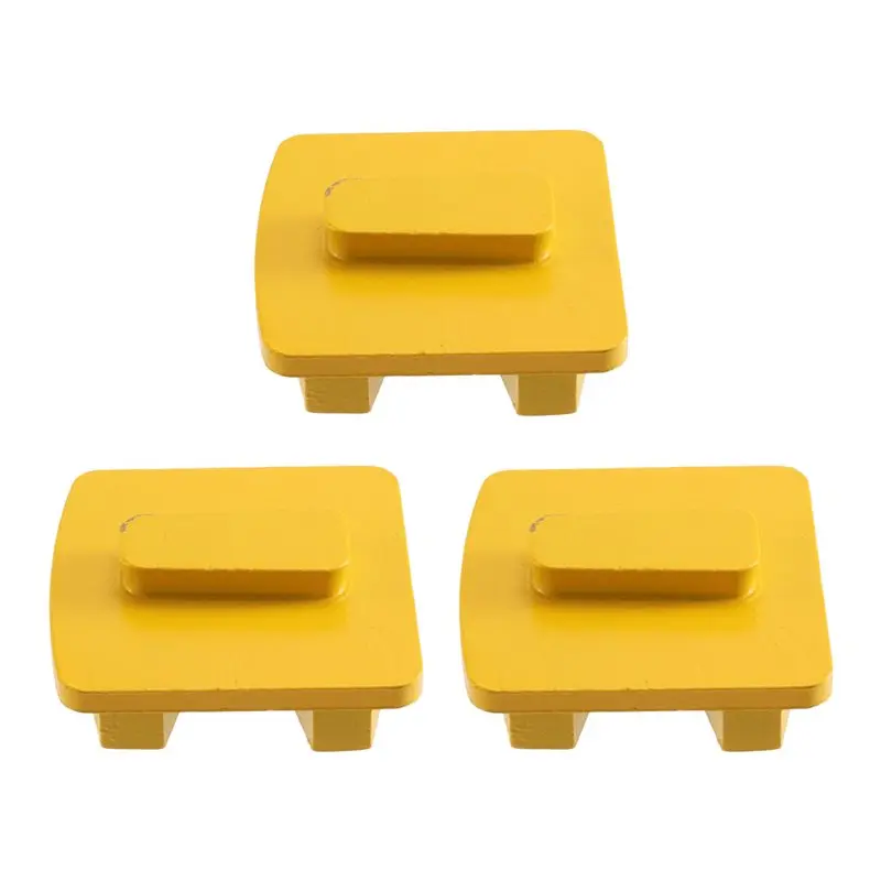 ABNL 3Pcs Concrete Floor Polishing Tools Double Segment Diamond Grinding Blocks For Cement Surface And Stone Floor