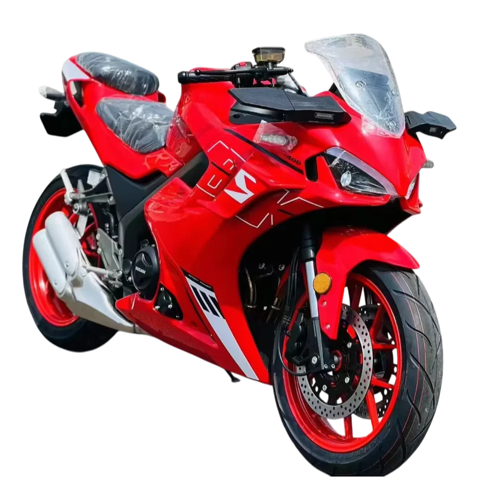 Neues 400cc 72V Elektrisches 4-Takt V-Twin Rennmotorrad Offroad-Sportmotorrad mit Scheibenbremse Luftgekühlt