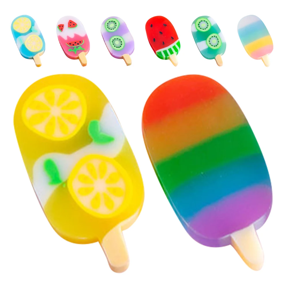 

2 Boxes Fruit Ice Cream Rubber Erasers for s Cute Aesthetic Birthday with Rollers Student Creative Candy