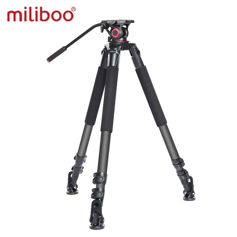 miliboo MTT703A Профессиональный штатив для камеры наблюдения за птицами, сверхмощный телеобъектив, поддержка 360° ° Панорамный с плоской головкой