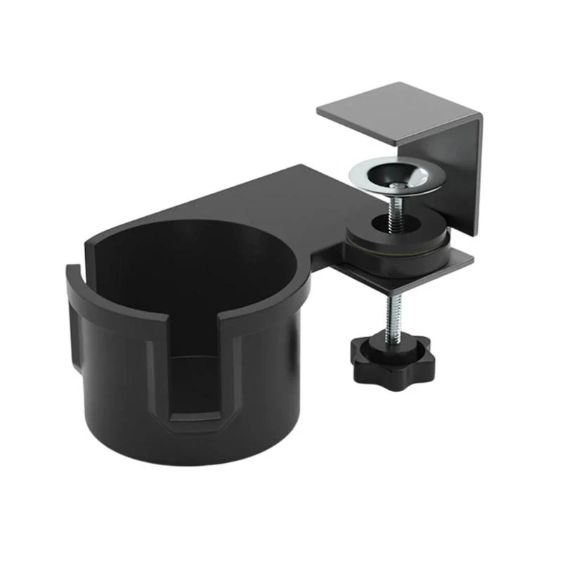 

Multifunctional Desk Mount with Cup Holder and 180 Degree Rotating Clamp Practical Student Desks Accessory