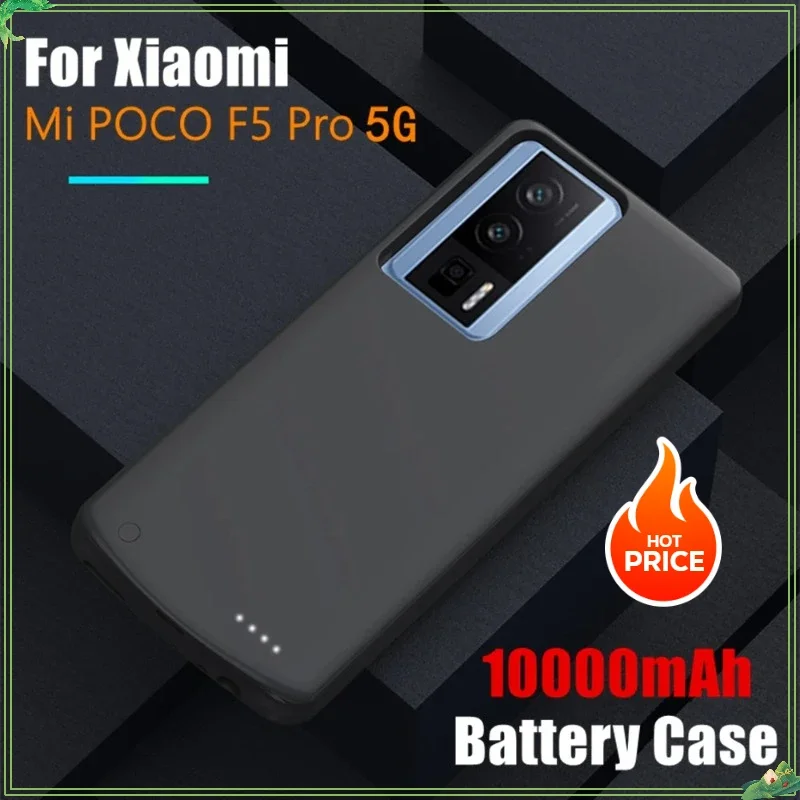 

10000mAh Battery Charger Case for Xiaomi Mi Poco F5 Pro 5g External Power Bank Charging Cover Portable Charger Powerbank Cover