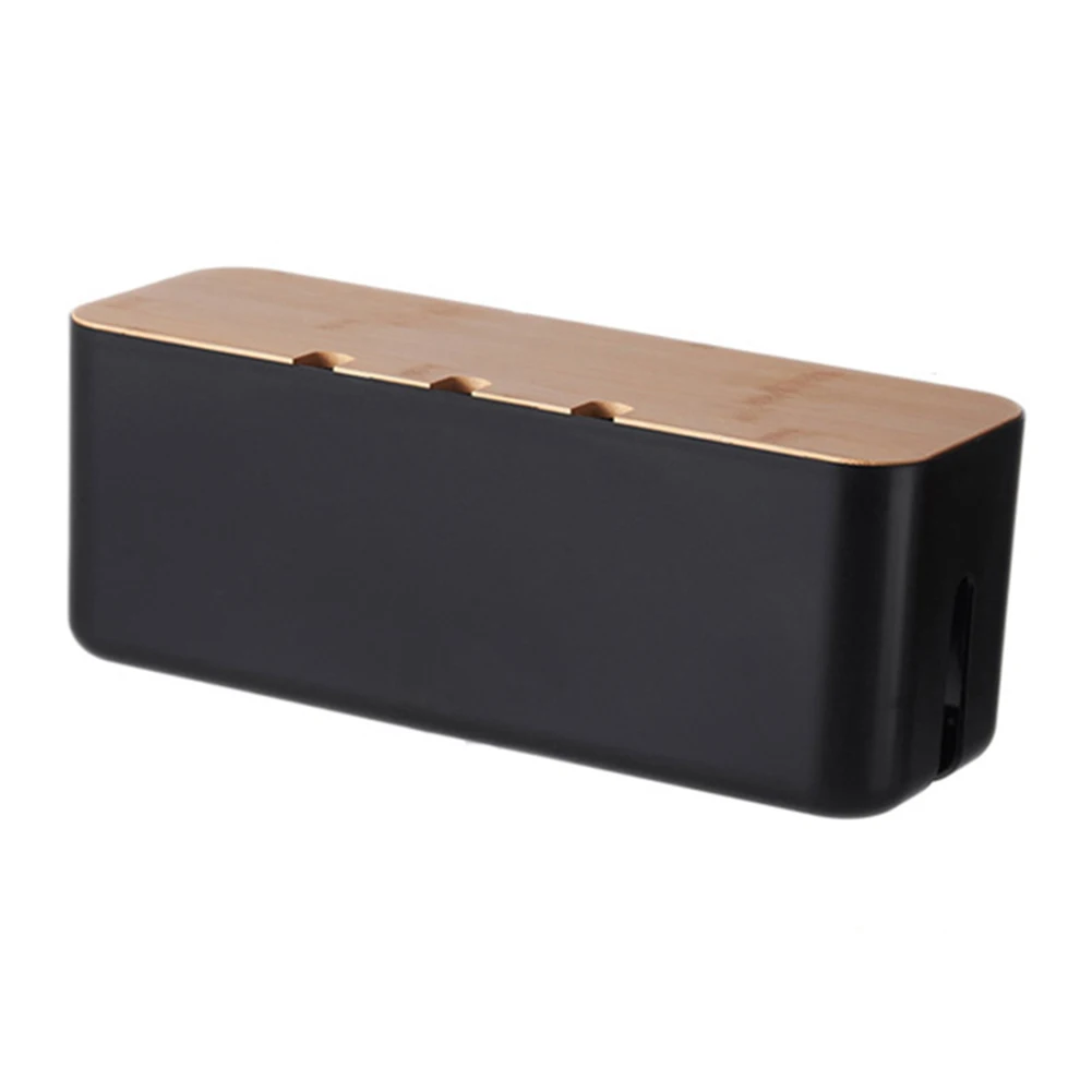 For Chargers Cable Organizer Home Organization 30*10.8*10.8 Wooden Cover Design Effective Heat Dissipation Design