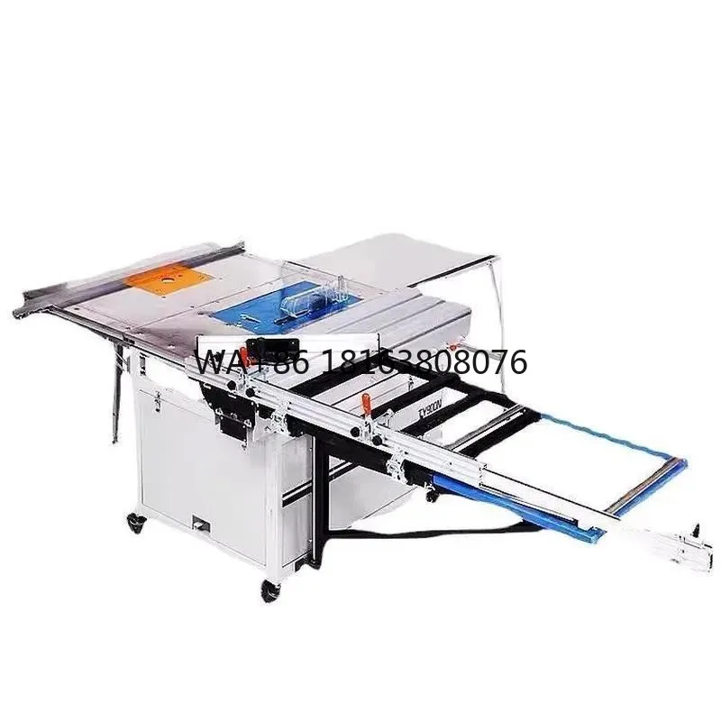 Sliding Panel Saw Machine Automatic Portable Foldable Dust-Free Woodworking Wood Cutting Horizontal Motor 5KW