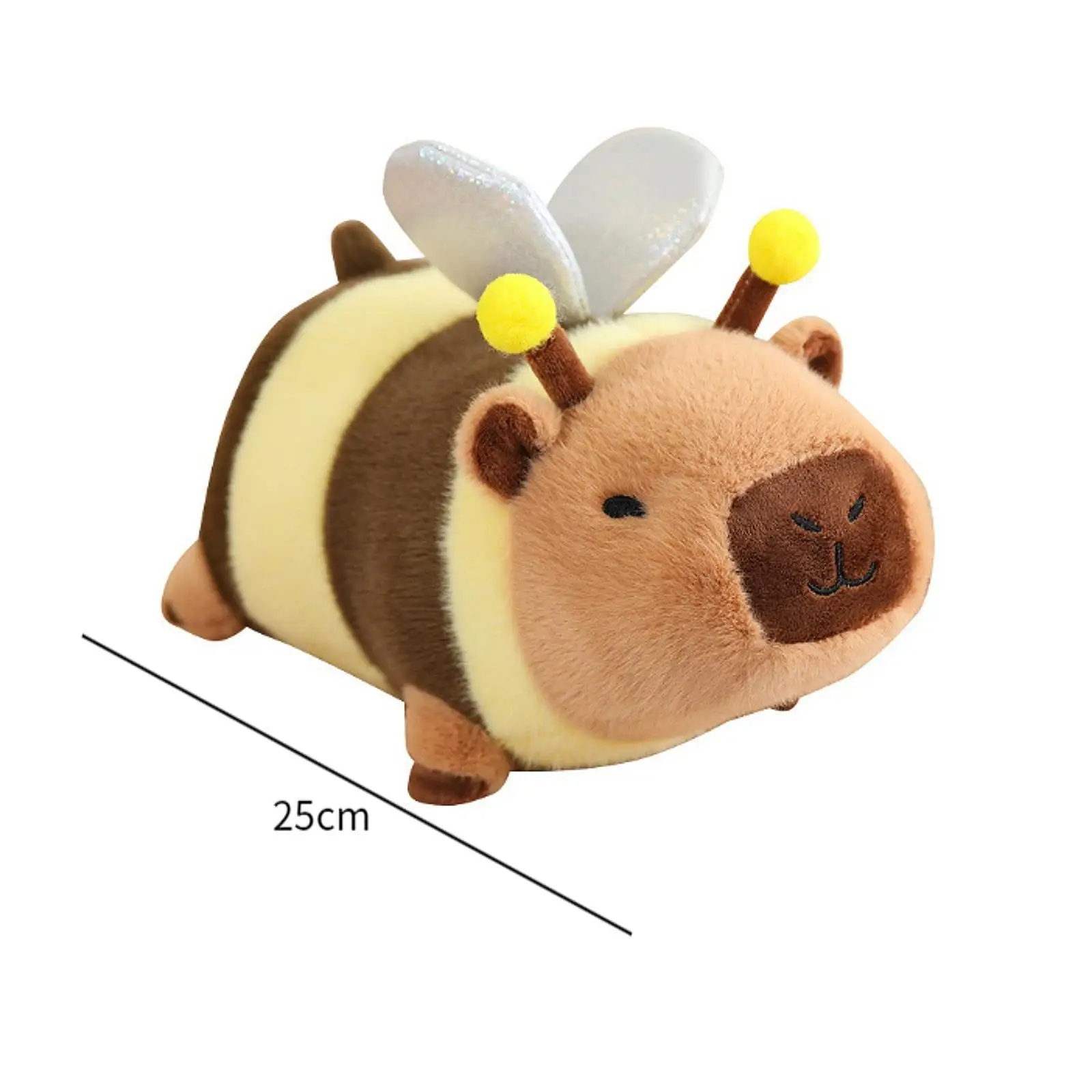 Capybara Plush Toy para Decoração do Quarto, Photo Props, Collectible, Macio, Recheado