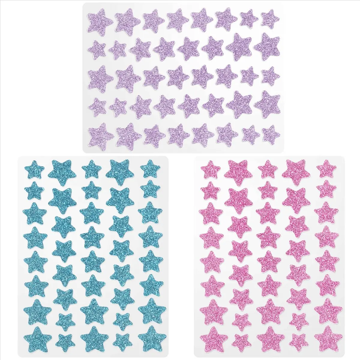 【~ NEW A01R】Pimple Patches for Face Hydrocolloid Acne Patches Colorful Spot Stickers (120 Counts) +Blue-Green+Rose Red