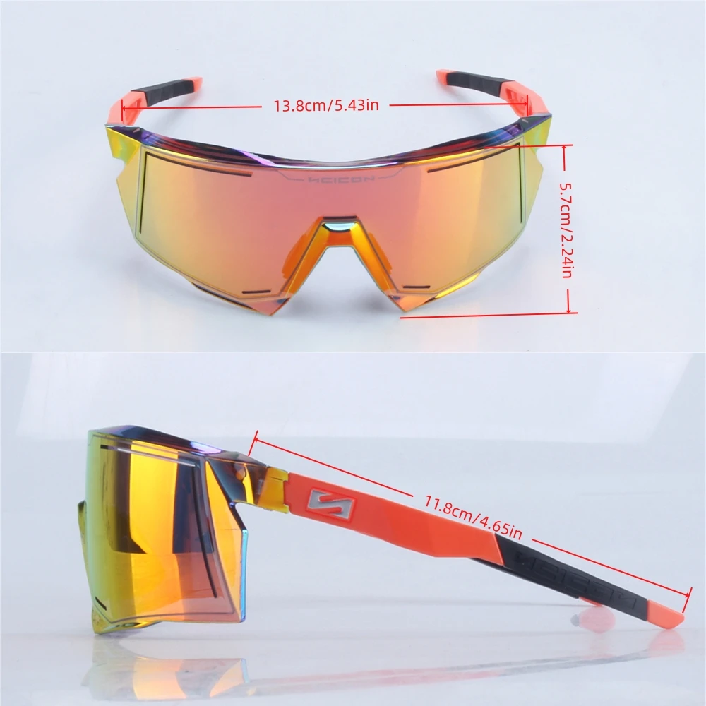 AEROSTORM UV400 Radsport-Sonnenbrille Outdoor-Sport Herren MTB Rennrad-Brille Damen-Schutzbrille zum Radfahren – Detail 8