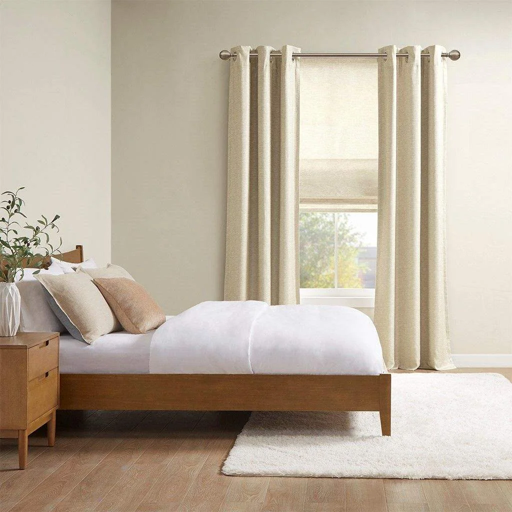 Roman Blinds  Custom Made UV Protection  Safety Bottom Rail Fabric Window Shades for Office
