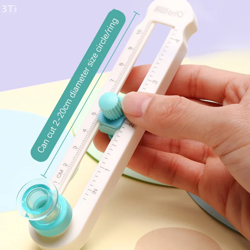 Adjustable 360 Degree Circle Cutting Machine DIY Manual Rotary Compass Knife Paper Scrapbooking Cards Cutters Crop Tool