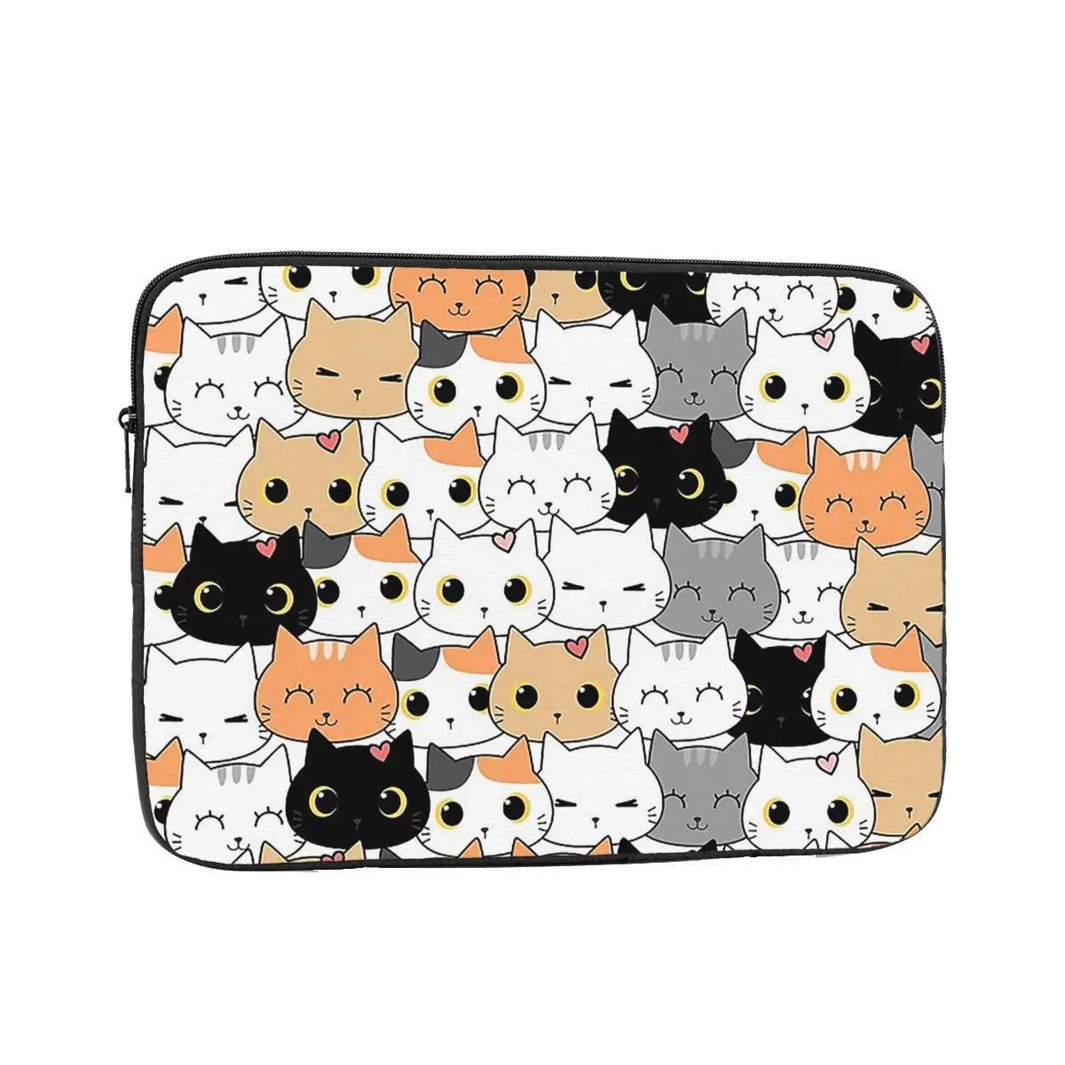 Colorful Doodle Cats Notebook Laptop Bag Case Pouch 10 12 13 15 17 Inch for Macbook Air Pro Tablet Shockproof Case Bag