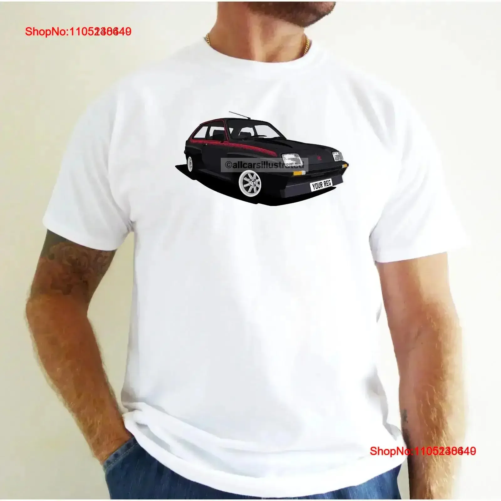 CHEVETTE HSR BLACK CAR ART CAMISETA PERSONALISE IT vintage lavado homme Top para uso diario streetwear moda gráfico